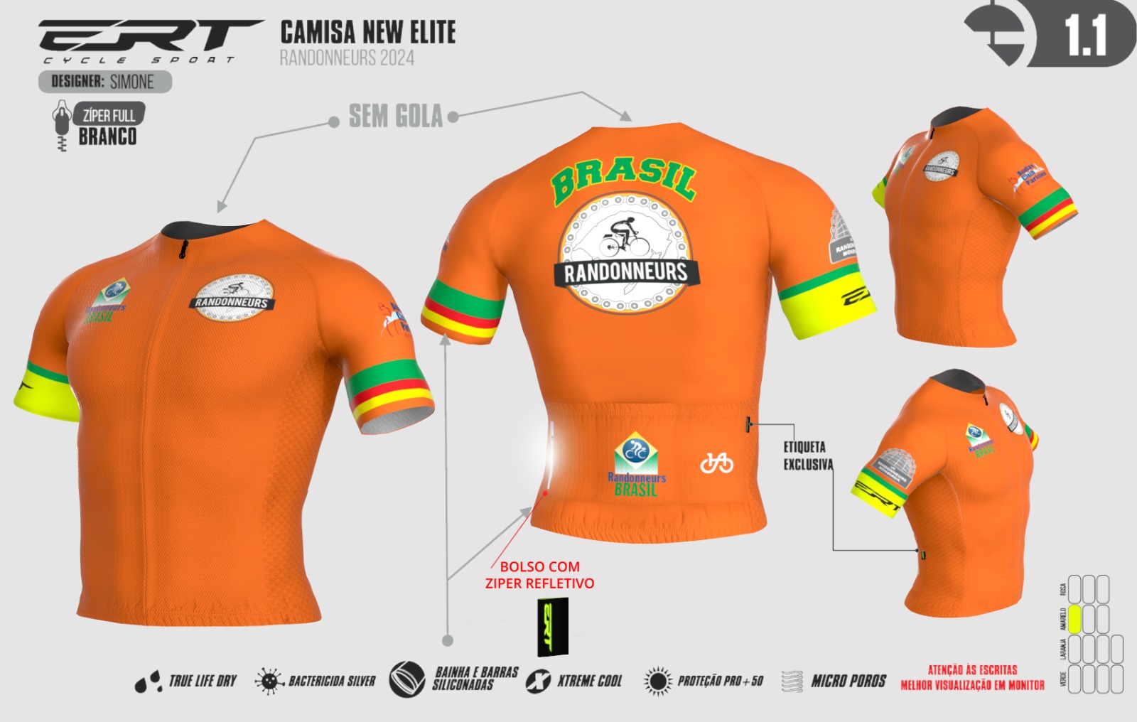 Modelo A1 com e sem gola - valor: R$180,00 Image